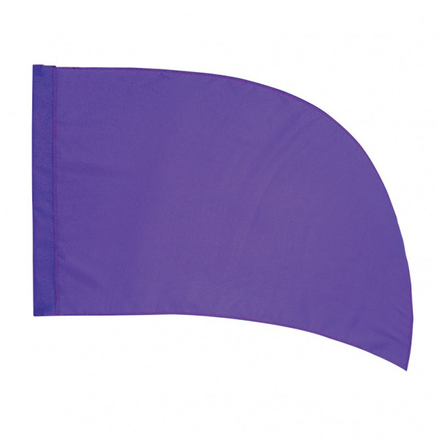 Poly Silk Flag  Arced PURPLE